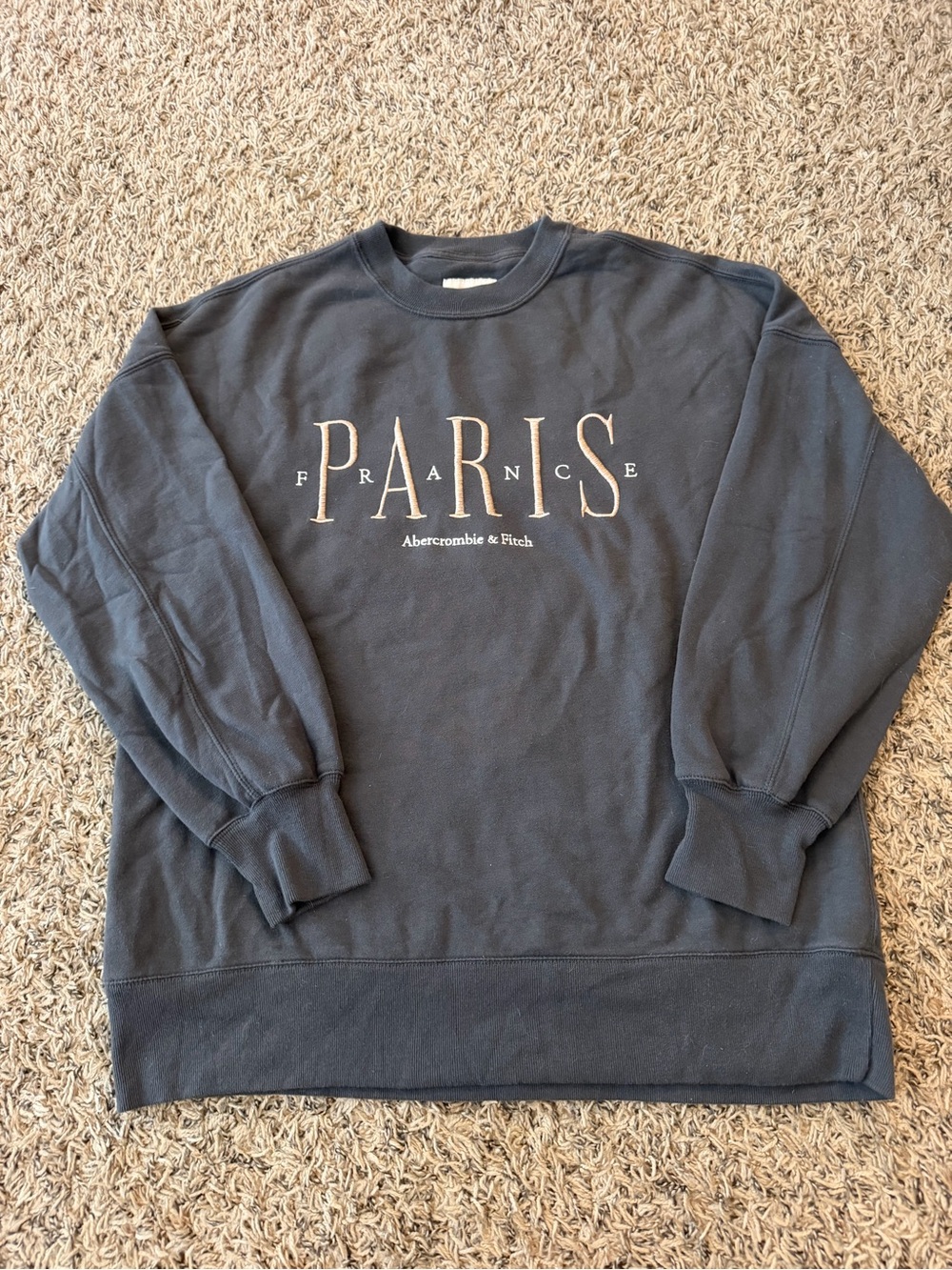 Abercrombie & Fitch Paris Crewneck Sweatshirt - Navy